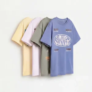 4-pack of printed T-shirts