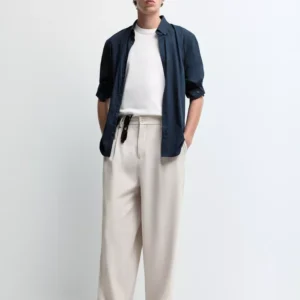 Tailored fit baggy trousers