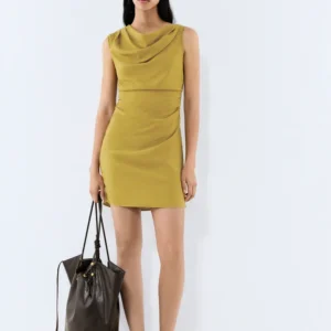 Draped short dress