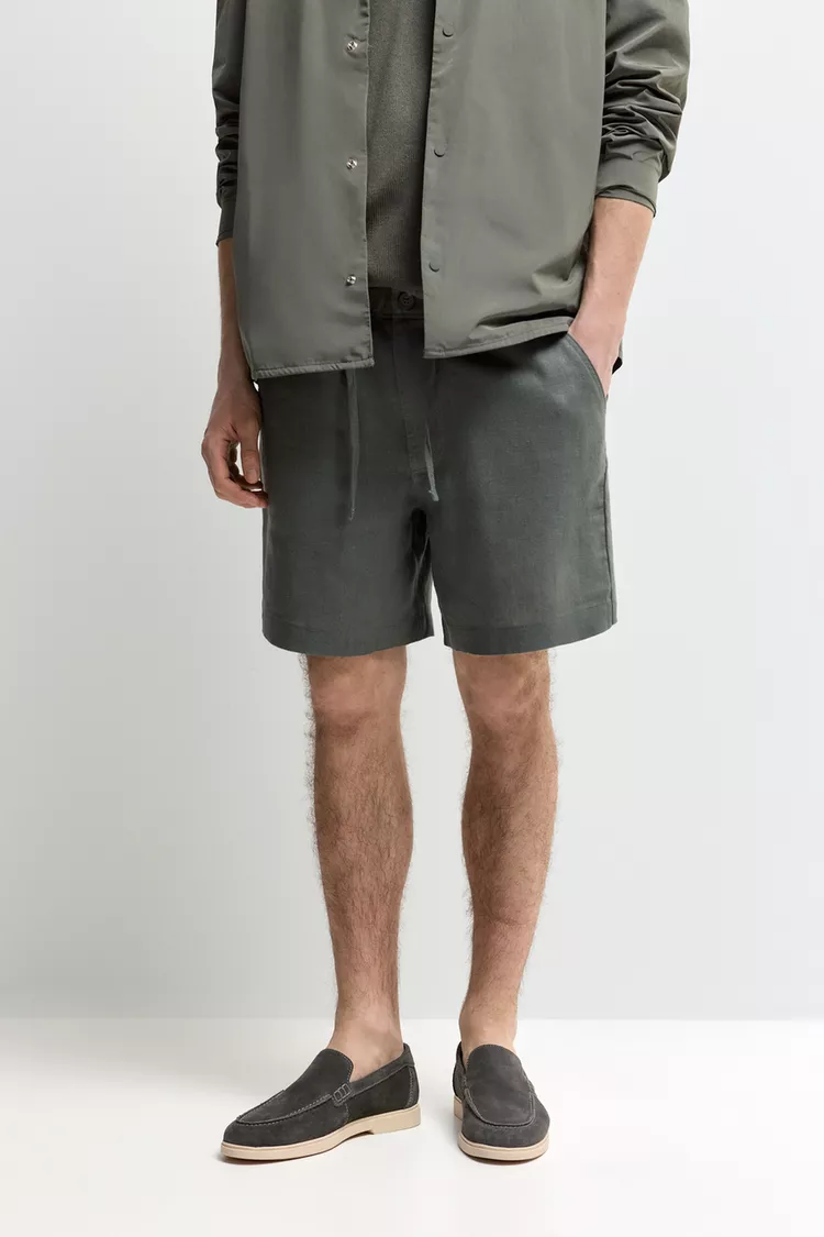 100% linen Lefties Edition Bermuda shorts - Image 5