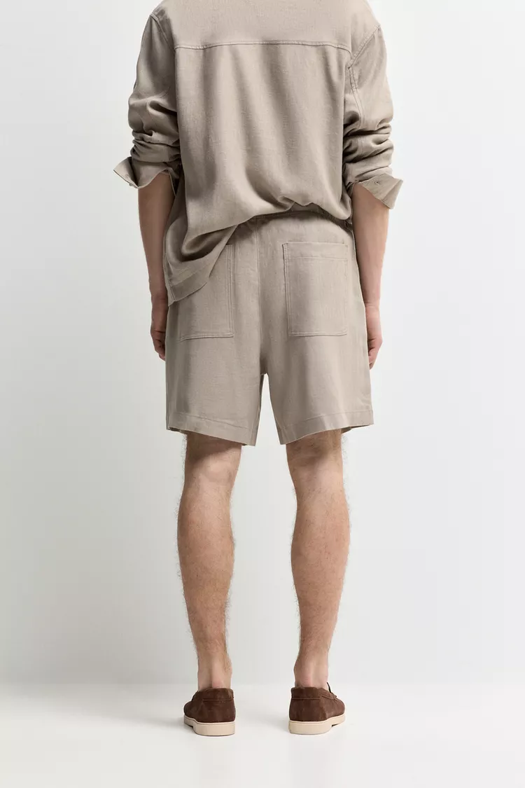 100% linen Lefties Edition Bermuda shorts - Image 3