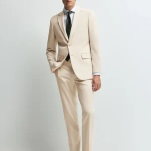 Slim fit suit trousers